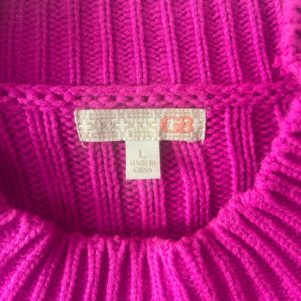 Giorgio Brutini Vibrant Pink Cowl Neck Sweater